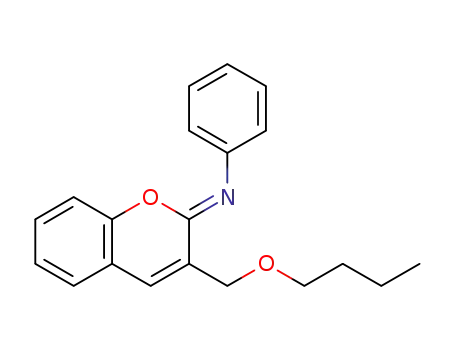 Molecular Structure of 1195865-00-9 ((Z)-3-butoxymethyl-2-phenylimino-2H-chromene)