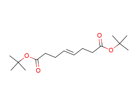 Molecular Structure of 53432-90-9 (4-Octenedioic acid, bis(1,1-dimethylethyl) ester, (4E)-)