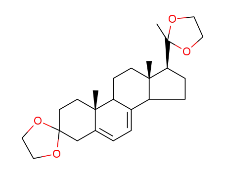 Molecular Structure of 5488-51-7 (Δ<sup>5,7</sup>-Pregnen-3,20-diethylenketal)
