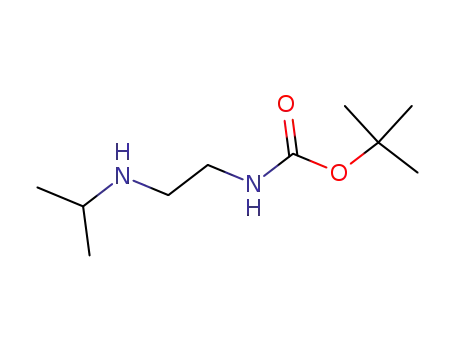 Molecular Structure of 320580-88-9 (Carbamic acid, [2-[(1-methylethyl)amino]ethyl]-, 1,1-dimethylethyl ester (9CI))