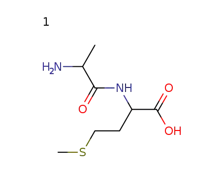 Molecular Structure of 1999-43-5 (DL-ALANYL-DL-METHIONINE)