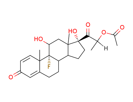 [1-(9-fluoro-11,17-dihydroxy-10,13-dimethyl-3-oxo-6,7,8,11,12,14,15,16-octahydrocyclopenta[a]phenanthren-17-yl)-1-oxopropan-2-yl] acetate