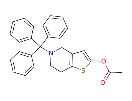 Thieno[3,2-c]pyridin-2-ol, 4,5,6,7-tetrahydro-5-(triphenylmethyl)-, 2-acetate