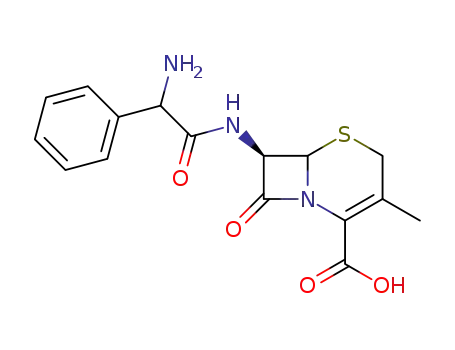 Molecular Structure of 15686-71-2 (Cephalexin)