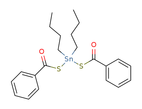 Molecular Structure of 15481-48-8 (bis(benzoylthio)dibutylstannane)