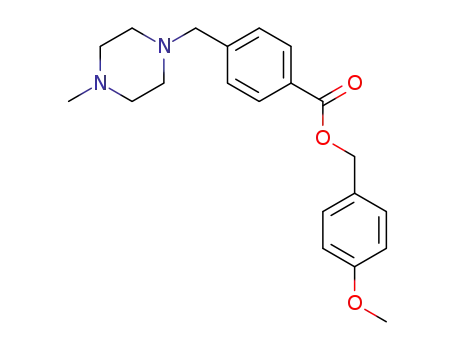 Molecular Structure of 1232493-67-2 (4-(4-methyl-piperazin-1-methyl)-benzoic acid 4-methoxy-benzyl ester)