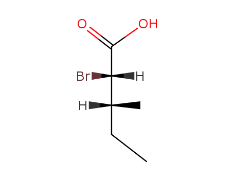 Molecular Structure of 21582-41-2 ((-)(2S:3R)-2-bromo-3-methyl-valeric acid)