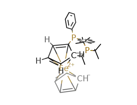 (R)-(-)-1-[(S)-2-(DICYCLOHEXYLPHOSPHINO)FERROCENYL]ETHYLDI-T-BUTYLPHOSPHINE