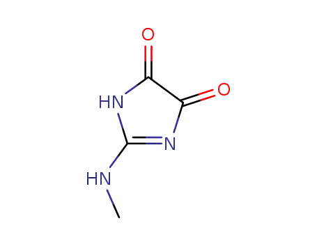 Molecular Structure of 77350-26-6 (2-(Methylamino)-1H-imidazole-4,5-dione)