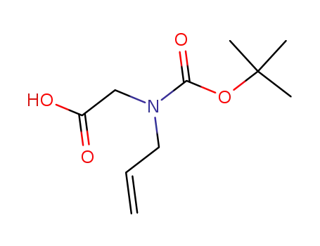 Molecular Structure of 145618-68-4 (2-{[(tert-butoxy)carbonyl](prop-2-en-1- yl)aMino}acetic acid)