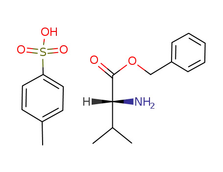 Molecular Structure of 17662-84-9 (D-Valine benzy ester 4-methylbenzenesulfonate)