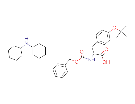 Molecular Structure of 16879-90-6 (N-Benzyloxycarbonyl-O-tert-butyl-L-tyrosine dicyclohexylamine salt)