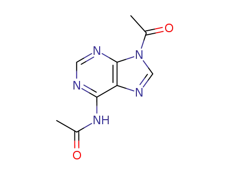 Molecular Structure of 10527-91-0 (9-acetyl-6-acetylamino-9<i>H</i>-purine)