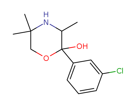 2-Morpholinol,2-(3-chlorophenyl)-3,5,5-trimethyl-