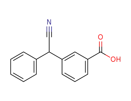 Molecular Structure of 18908-55-9 (3-[cyano(phenyl)methyl]benzoic acid)