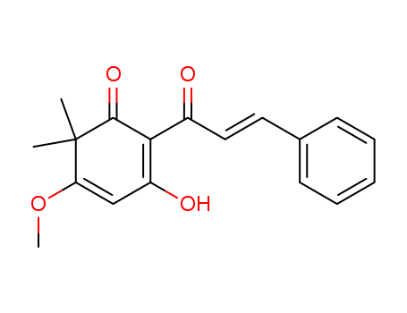 2,4-Cyclohexadien-1-one, 3-hydroxy-5-methoxy-6,6-dimethyl-2-[(2E)-1-oxo-3-phenyl-2-propenyl]-