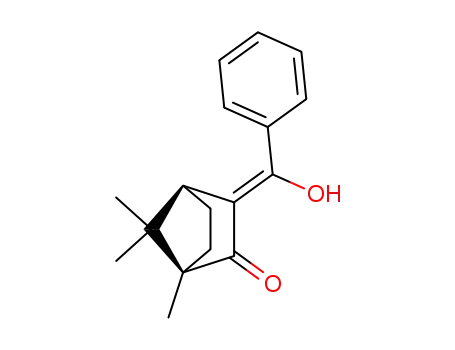 Molecular Structure of 119009-31-3 (Bicyclo[2.2.1]heptan-2-one,
3-(hydroxyphenylmethylene)-1,7,7-trimethyl-, (1R,3Z,4S)-)