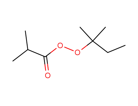 Molecular Structure of 692-61-5 (Propaneperoxoic acid, 2-methyl-, 1,1-dimethylpropyl ester)