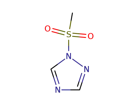 Molecular Structure of 75668-13-2 (1-Methanesulfonyl-1H-[1,2,4]triazole)