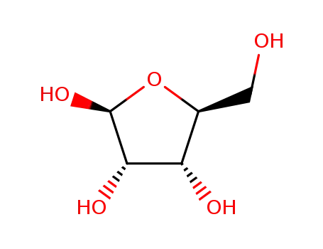 Molecular Structure of 41546-19-4 (beta-L-Ribofuranose (9CI))