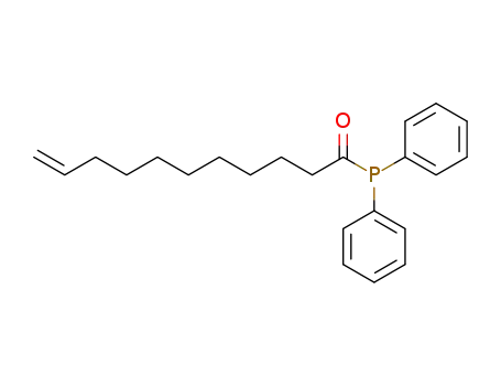 Molecular Structure of 87361-19-1 (Diphenyl(n-undec-10-enoyl)phosphan)