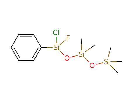 Molecular Structure of 1344680-27-8 (phenyl(pentamethyldisiloxanyl)fluorochlorosilane)