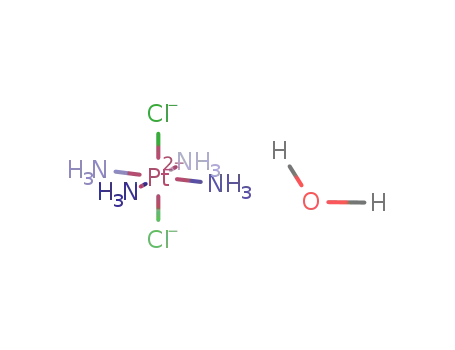 Molecular Structure of 13933-33-0 (Tetraammineplatinum (II) chloride hydrate)