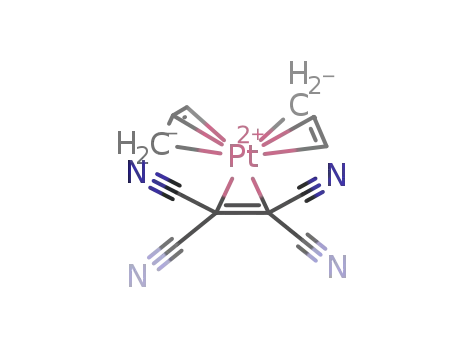 Molecular Structure of 98689-94-2 (bis(η3-allyl)(tetracyanoethylene)platinum)