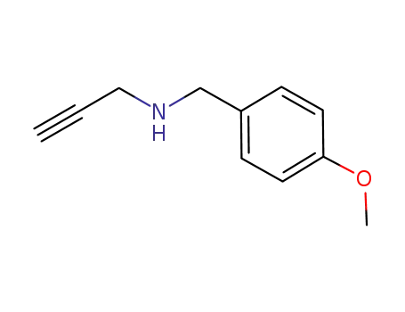 Molecular Structure of 98729-72-7 (N-(4-methoxybenzyl)prop-2-yn-1-amine)