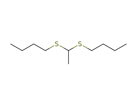 Molecular Structure of 1663-62-3 (1-{[1-(butylsulfanyl)ethyl]sulfanyl}butane)