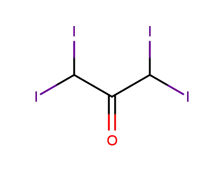 Molecular Structure of 2956-91-4 (1,1,3,3-tetraiodo-propan-2-one)