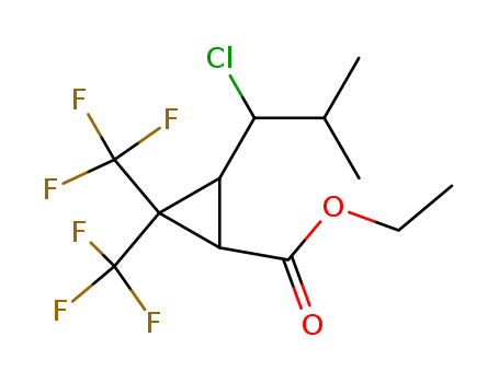 99923-35-0,ethyl 3-(1-chloro-2-methylpropyl)-2,2-bis(trifluoromethyl)cyclopropanecarboxylate,