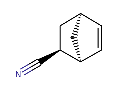 Molecular Structure of 2888-90-6 (endo-Bicyclo[2.2.1]hept-5-ene-2-carbonitrile)