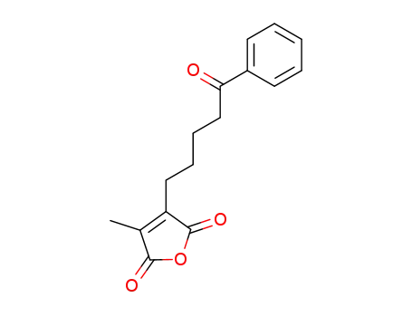 Molecular Structure of 70006-55-2 (2-methyl-3-(5-oxo-5-phenylpentyl)maleic anhydride)