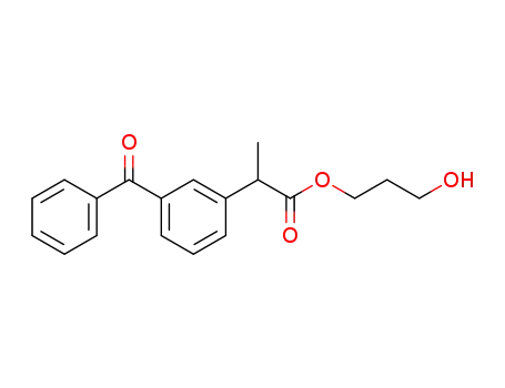 Molecular Structure of 214708-31-3 (ketoprofen hydroxypropyl ester)