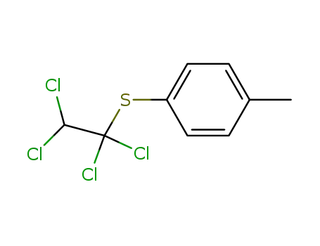 Molecular Structure of 88388-94-7 (Benzene, 1-methyl-4-[(1,1,2,2-tetrachloroethyl)thio]-)