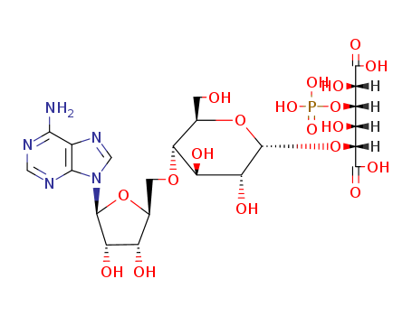 D-Allaric acid,O-5'-deoxyadenosin-5'-yl-(5'®4)-O-a-D-glucopyranosyl-(1®2)-, 4-(dihydrogen phosphate)(23526-02-5)