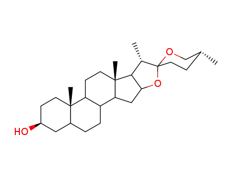 Molecular Structure of 82597-74-8 (Sarsasapogenin)