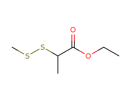 Propanoic acid,2-(methyldithio)-, ethyl ester