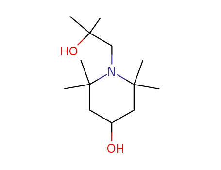 Molecular Structure of 85111-11-1 (1-(2-Hydroxy-2-methylpropyl)-2,2,6,6-tetramethyl-4-piperidol)