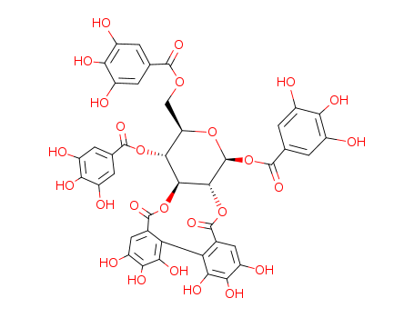 b-D-Glucopyranose, cyclic2,3-[(1S)-4,4',5,5',6,6'-hexahydroxy[1,1'-biphenyl]-2,2'-dicarboxylate]1,4,6-tris(3,4,5-trihydroxybenzoate) (9CI)