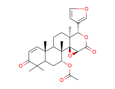 D-Homo-24-nor-17-oxachola-1,20,22-triene-3,16-dione, 7-(acetyloxy)-14,15:21,23-diepoxy-4,4,8-trimethyl-, (5alpha,7alpha,13alpha,14beta,15beta,17aalpha)-