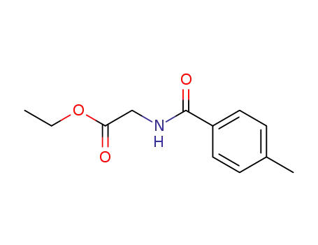 Molecular Structure of 122081-29-2 (ETHYL 2-[(4-METHYLBENZOYL)AMINO]ACETATE)