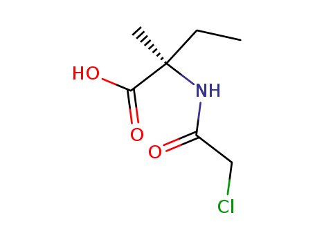 Molecular Structure of 86960-59-0 (<i>N</i>-chloroacetyl-D-isovaline)