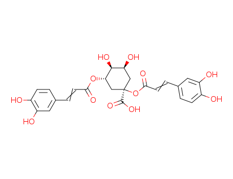 Cyclohexanecarboxylicacid, 1,3-bis[[3-(3,4-dihydroxyphenyl)-1-oxo-2-propen-1-yl]oxy]-4,5-dihydroxy-