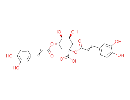 Cyclohexanecarboxylicacid, 1,3-bis[[3-(3,4-dihydroxyphenyl)-1-oxo-2-propen-1-yl]oxy]-4,5-dihydroxy-