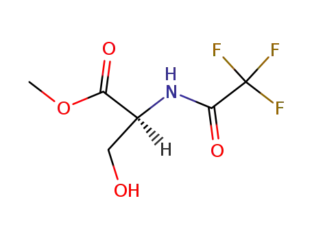 Molecular Structure of 1604-45-1 (L-Serine, N-(trifluoroacetyl)-, methyl ester)