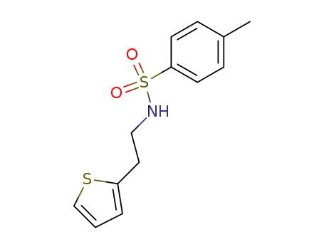 Molecular Structure of 102996-95-2 (4-methyl-N-(2-(thiophen-2-yl)ethyl)benzenesulfonamide)