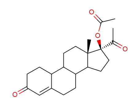 Molecular Structure of 2645-97-8 (GESTONORONE ACETATE:17ALPHA-ACETOXY-19-NORPREGN-4-EN-3,20-DIONE)