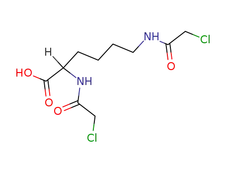 Molecular Structure of 53510-89-7 (<i>N</i><sup>2</sup>,<i>N</i><sup>6</sup>-bis-chloroacetyl-DL-lysine)